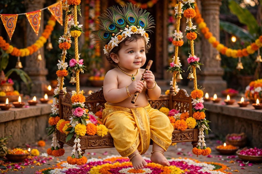 Krishna Janmashtami Look — prompt result