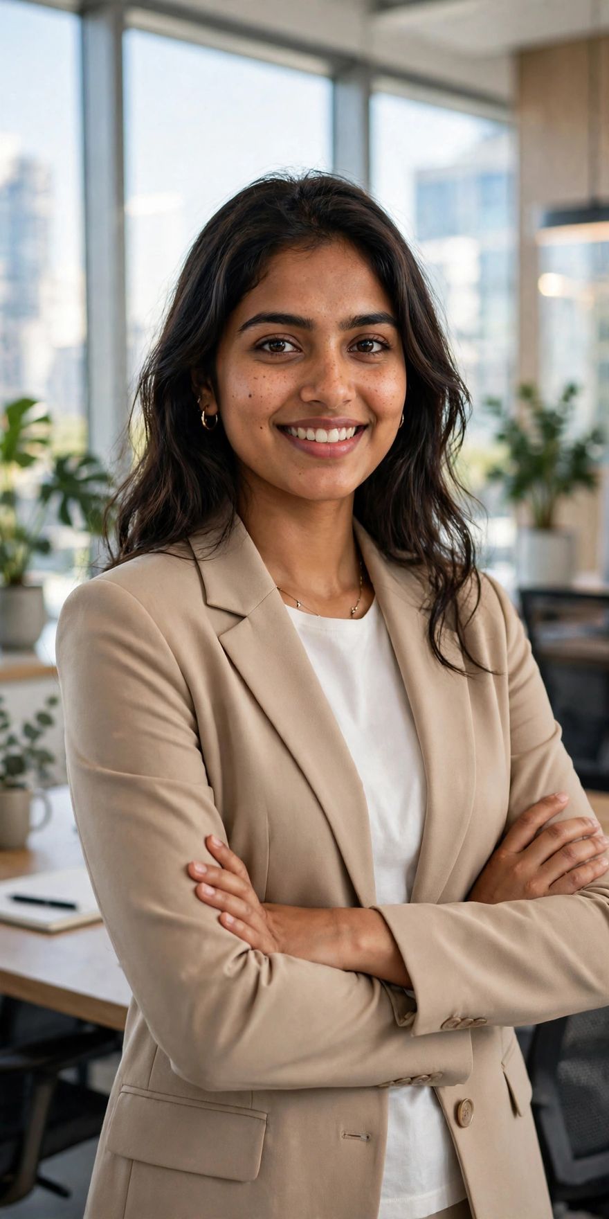 Girl boss lady blazer look photo editing prompt