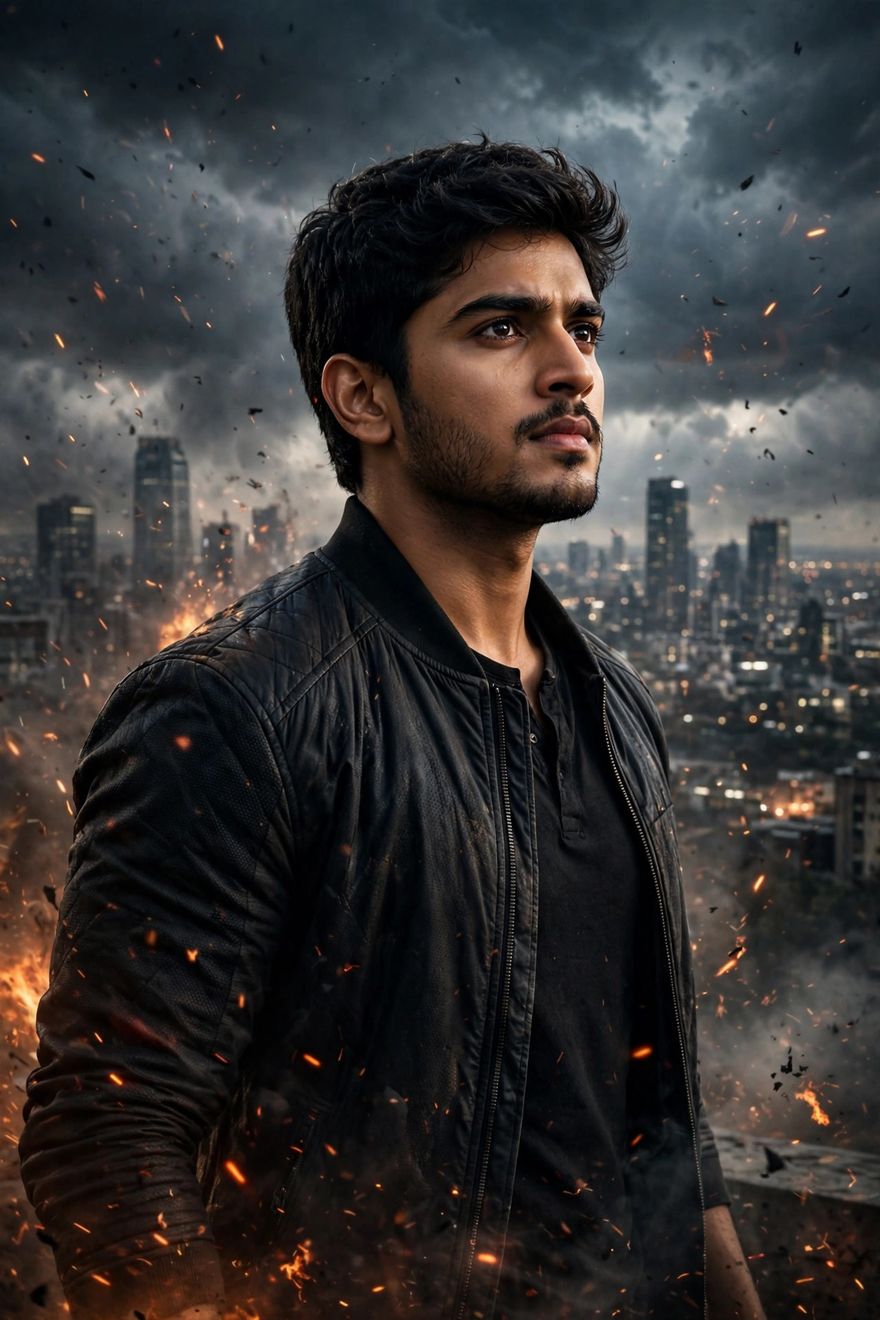 Movie poster hero look ChatGPT photo editing prompt