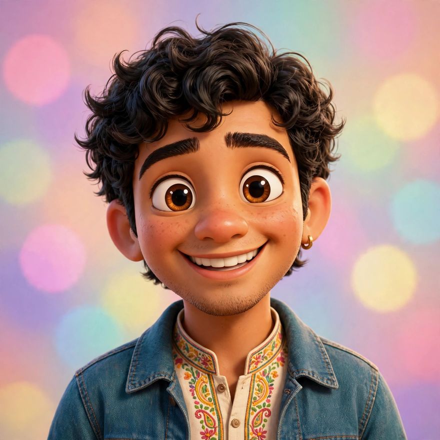 3D cartoon Pixar style ChatGPT photo editing prompt result