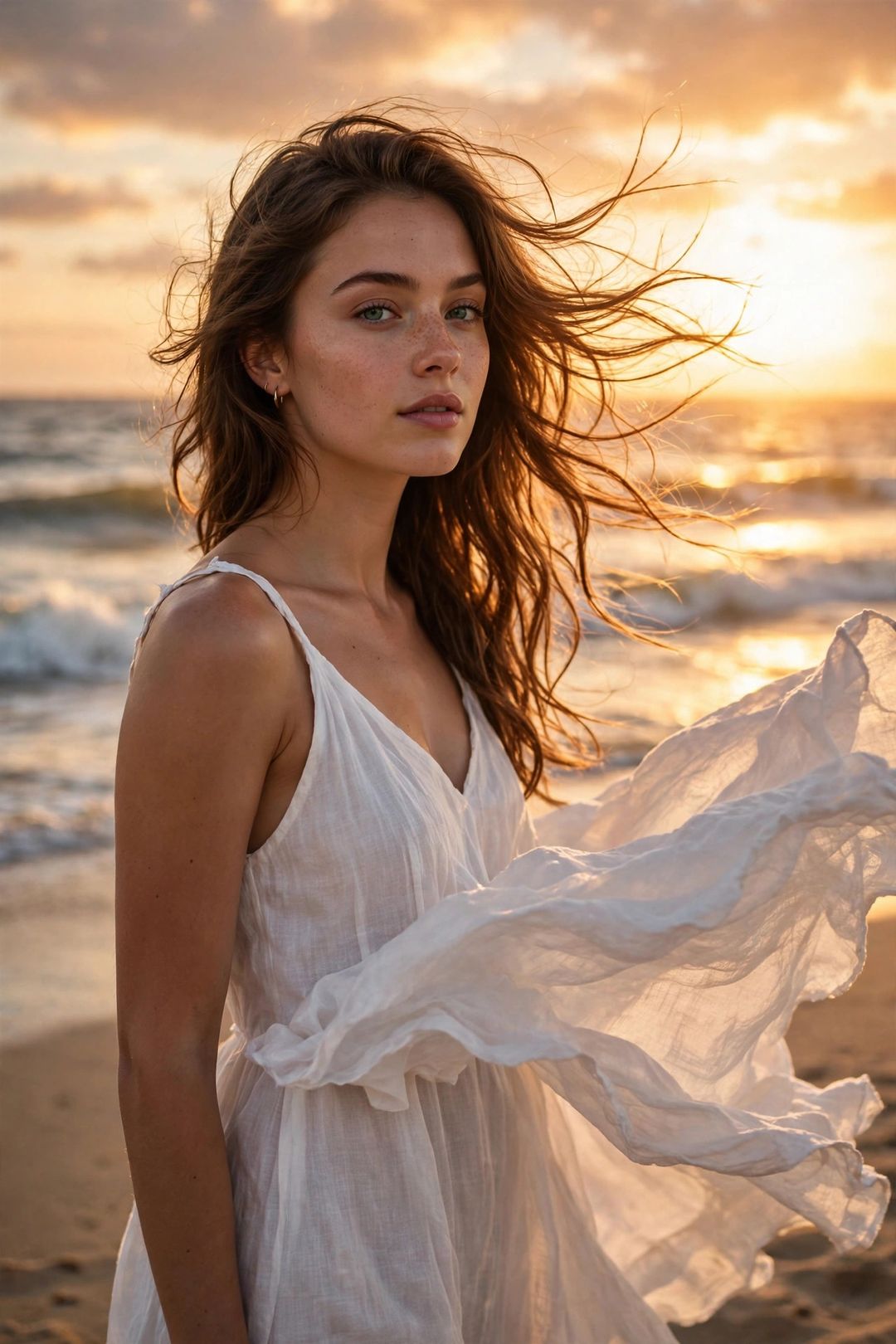 Beach Sunset Dress DP — AI DP prompt result