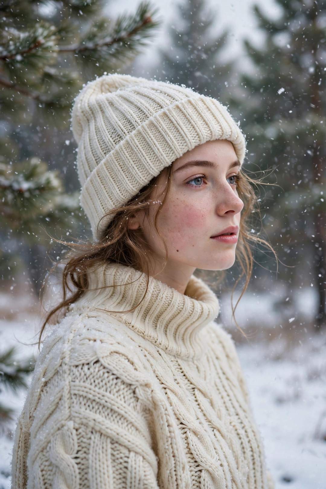 Winter Sweater Snow DP — AI DP prompt result