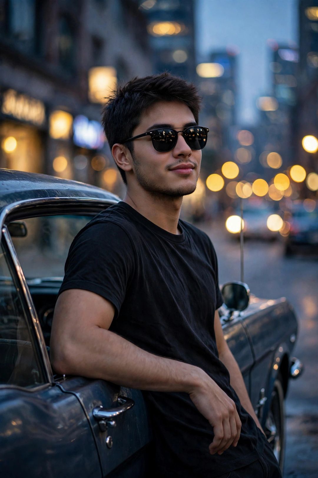 Sunglasses Car DP — AI DP prompt result