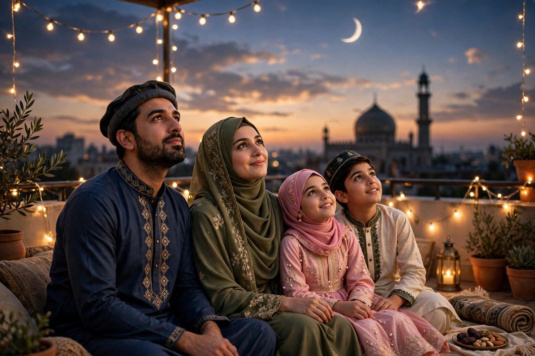 Eid Moon Night — Gemini AI photo prompt result