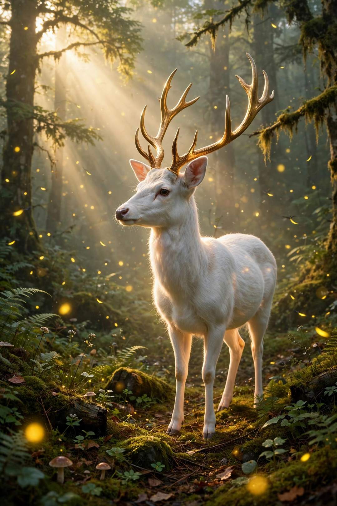 Forest Spirit Deer — Gemini AI photo prompt result