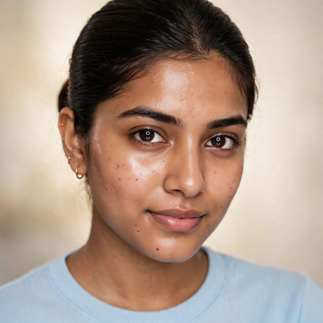 Girl ring light close up DP portrait photo editing prompt ChatGPT