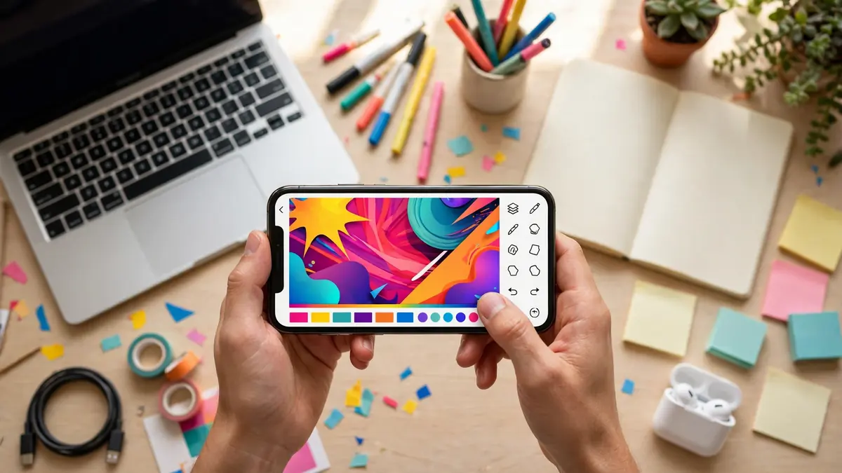 Making a YouTube thumbnail on a phone with the free Canva app step by step