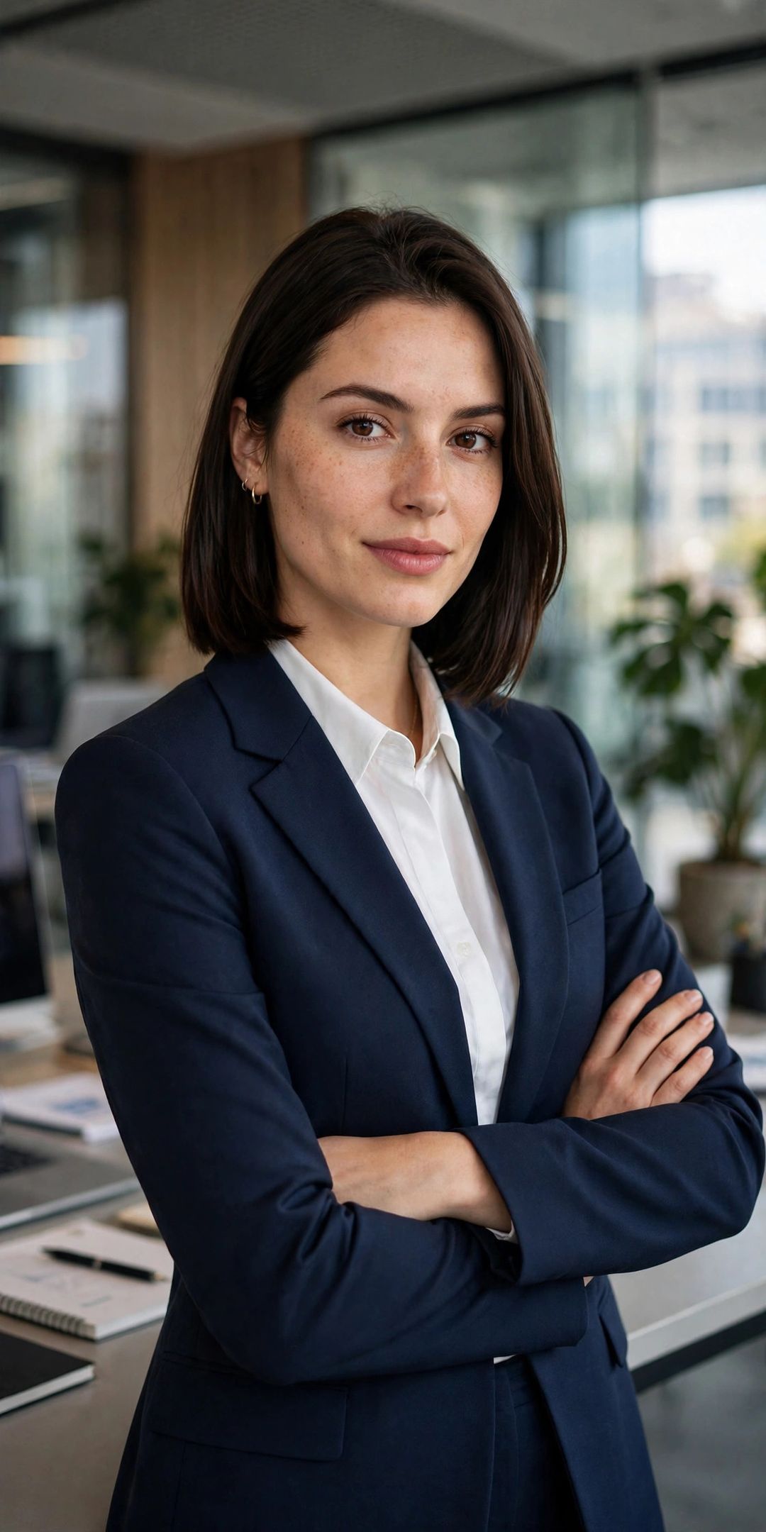 Formal office look — Meta AI photo editing prompt result
