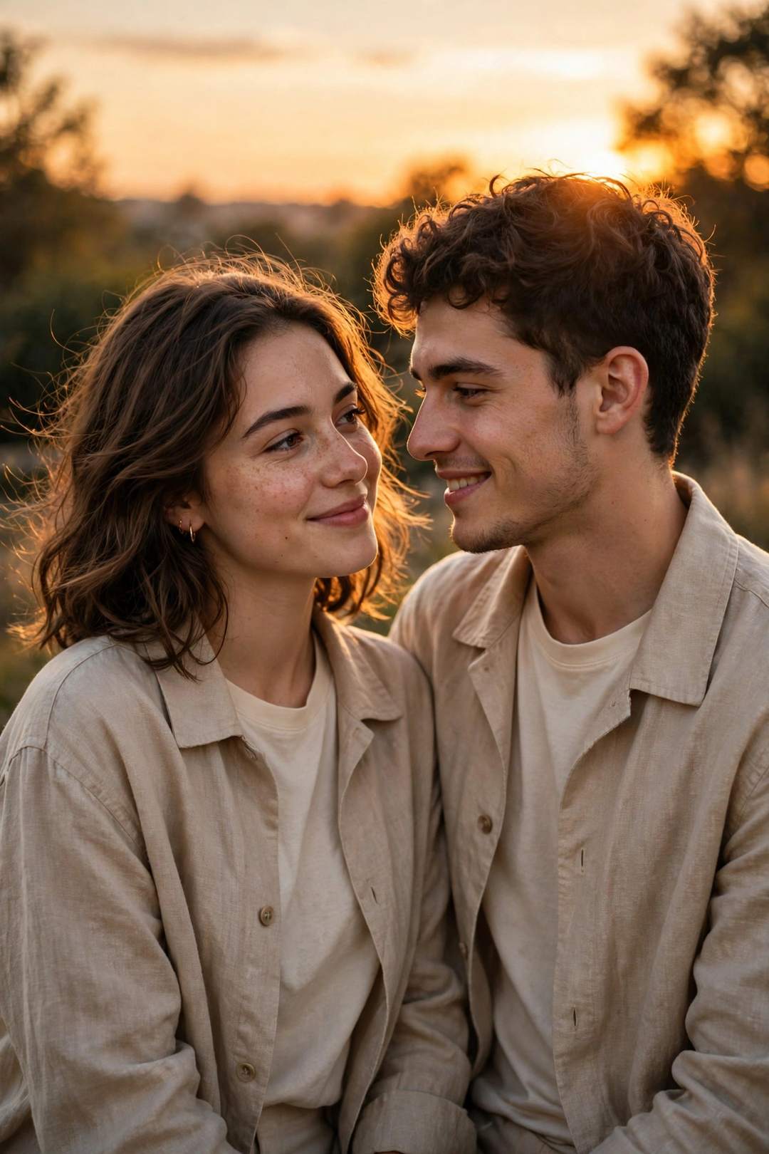 Couple DP look — Meta AI photo editing prompt result