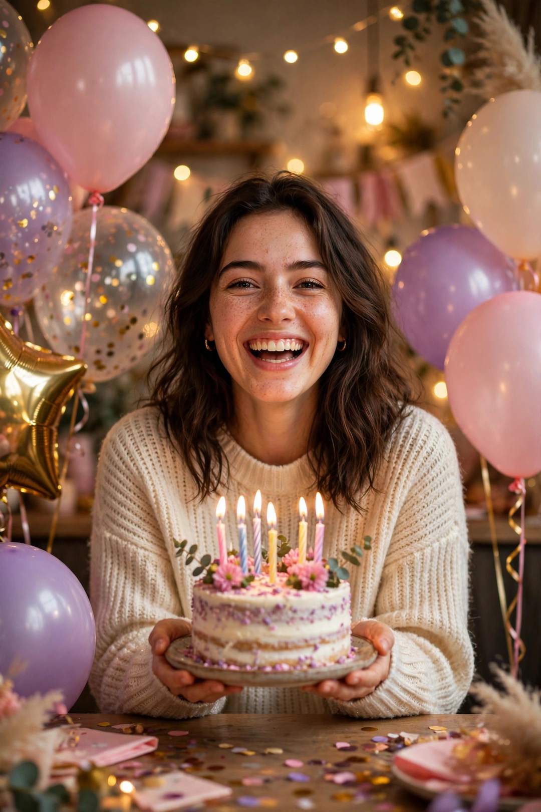 Birthday look — Meta AI photo editing prompt result