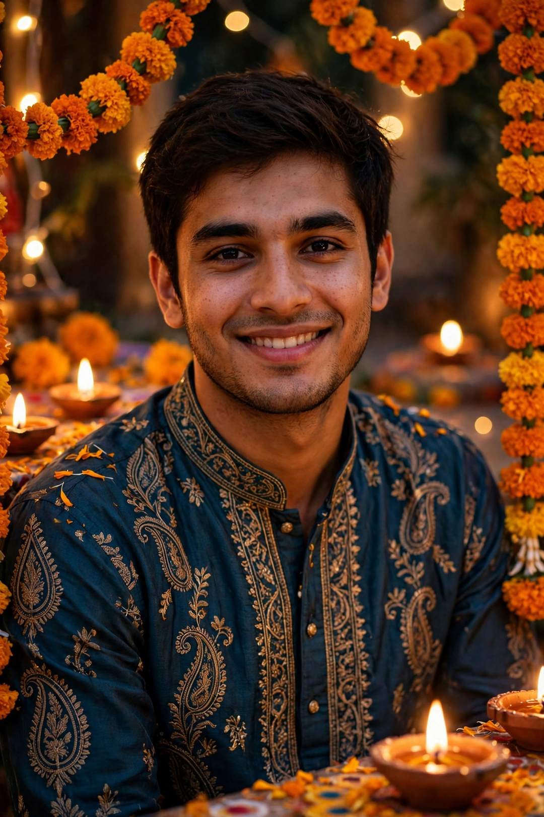 Festival look — Meta AI photo editing prompt result
