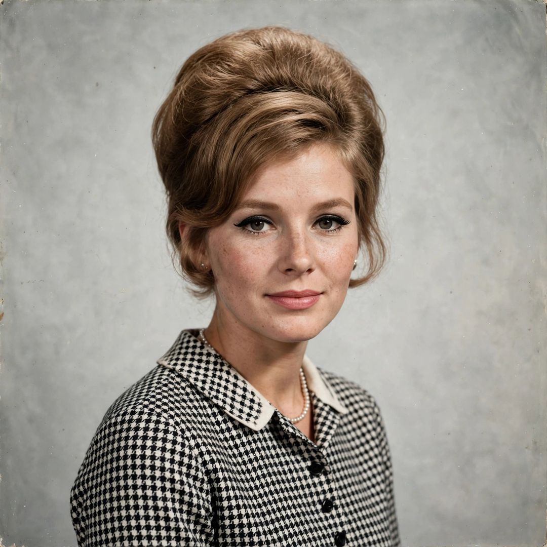 1960s Studio Portrait Restore — prompt result