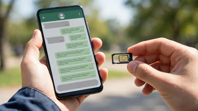 WhatsApp SIM binding - phone with registered SIM card