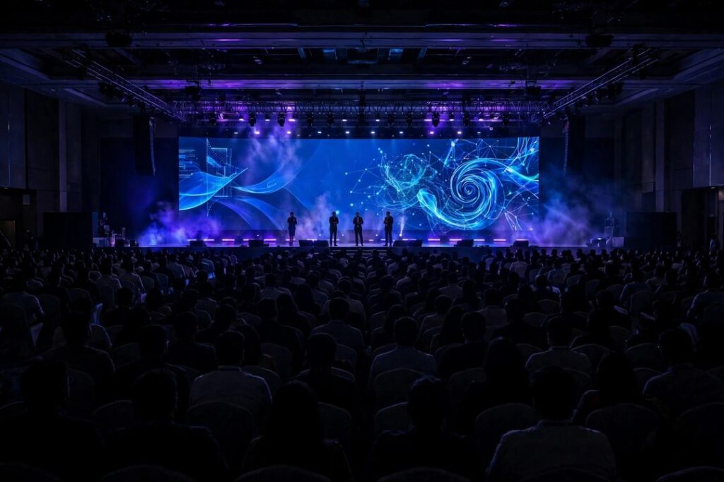 India AI Impact Summit 2026 stage (illustration)