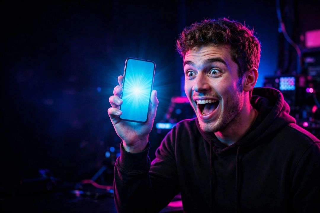 Tech gadget review thumbnail — AI prompt example