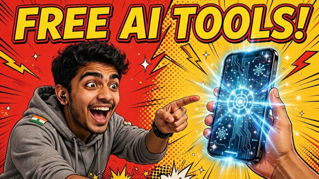 Sample YouTube thumbnail with big bold text and one face