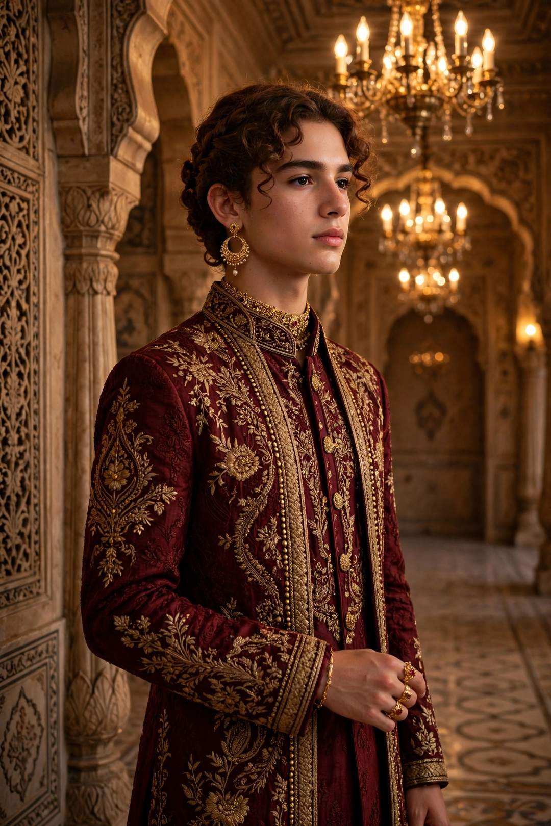 Ethnic Royal Look — prompt result